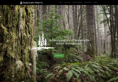 Giustina Land and Timber in Eugene, Oregon website