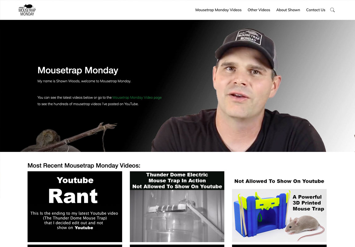 Mousetrap Monday website in Corvallis, Oregon