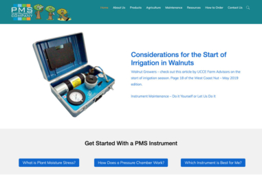 PMS Instrument in Albany, Oregon website