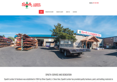 Spaeth Lumber website in Corvallis, Philomath and Lebanon, Oregon